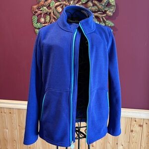 Spyder Blue Kids Sweatshirt with Green Accents